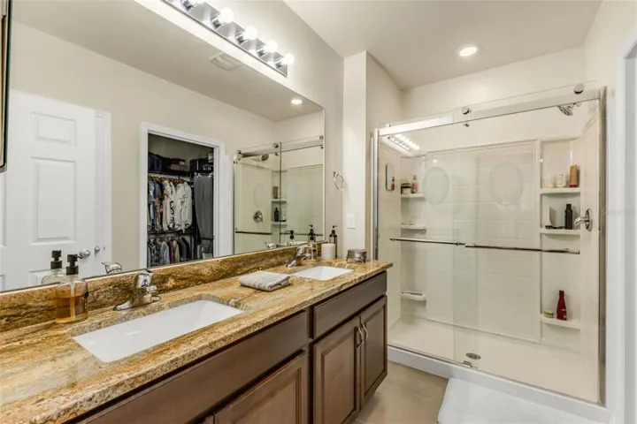 Primary bath with shower