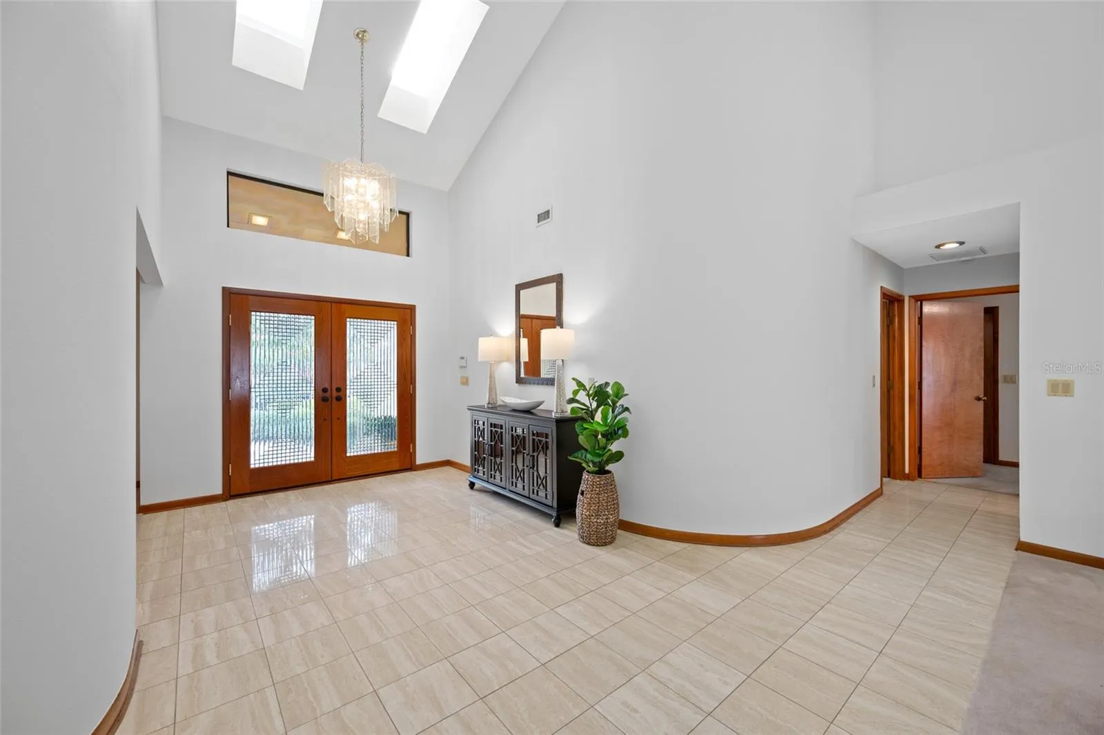 View back to front door