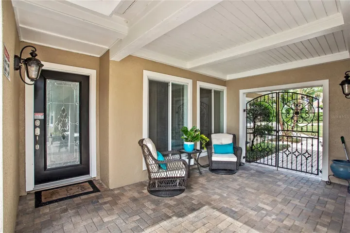 ENTRANCE TO FRONT DOOR OR RELAXING AREA