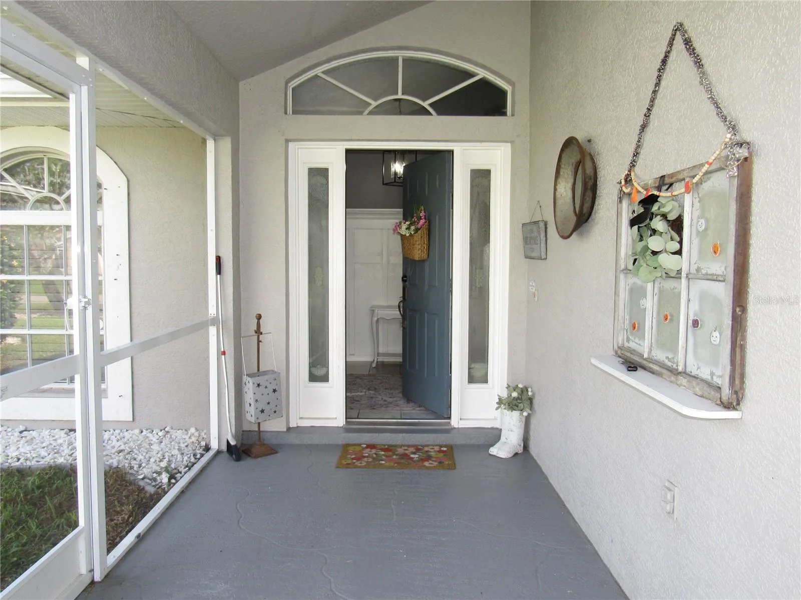 Screened entry