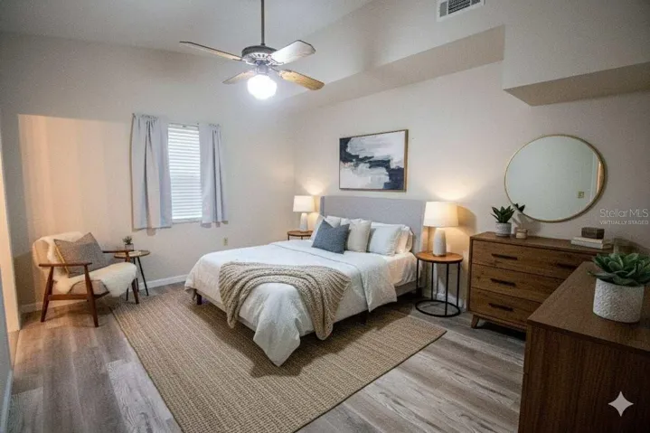 "Virtually Staged" Primary Bedroom.