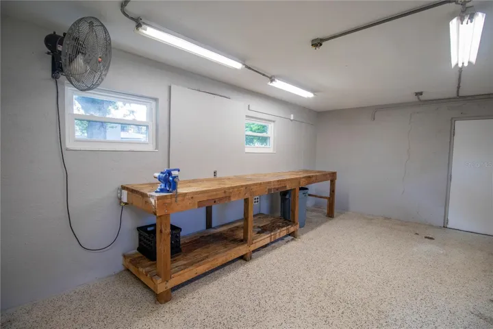 Fan attached to the wall.