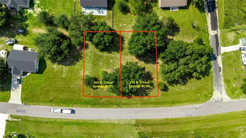 Two adjacent parcels for sale.