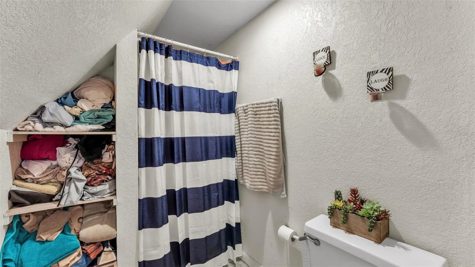 Upstairs bathroom A-frame