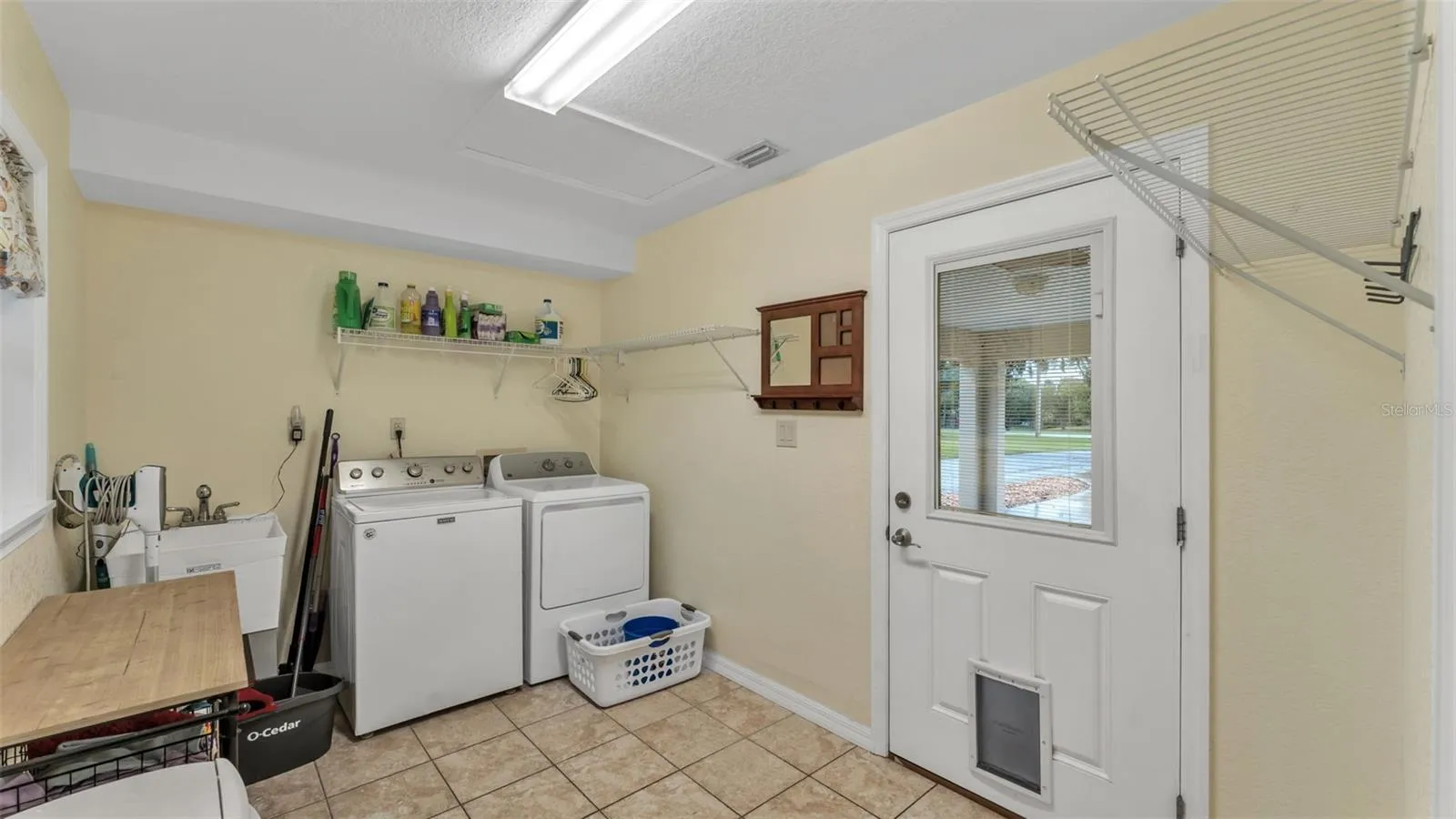 Laundry room in main home