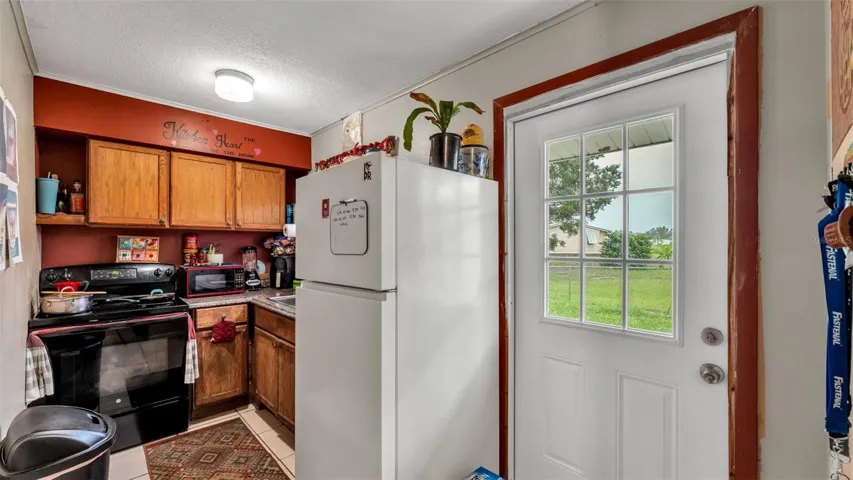 Kitchen in the one A-frame cottage