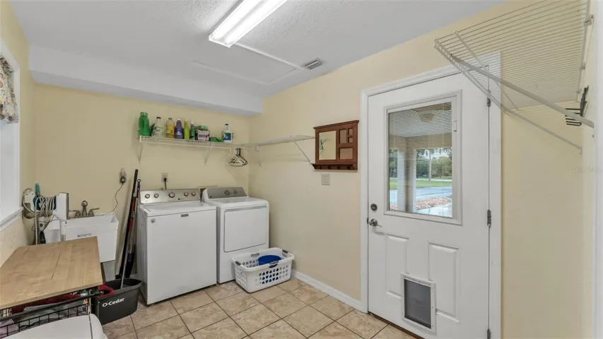 Laundry room in main home