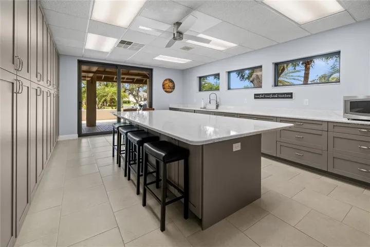 THE CLUBHOUSE KITCHEN HAS BEEN UPDATED.