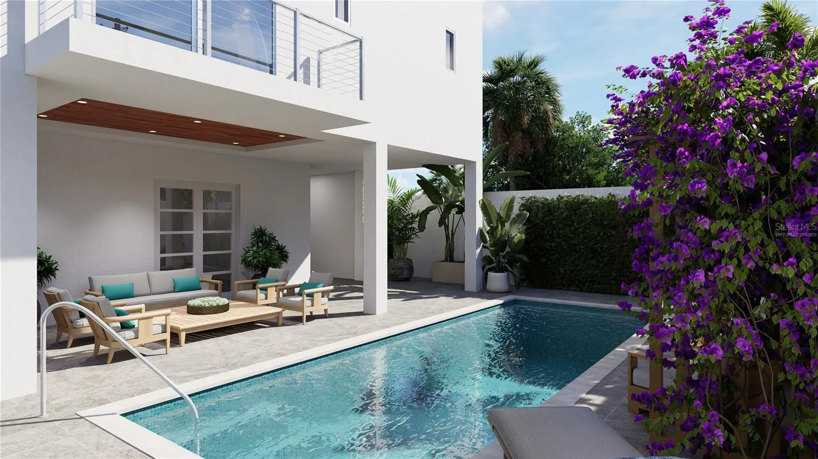 Pool- Virtually Staged