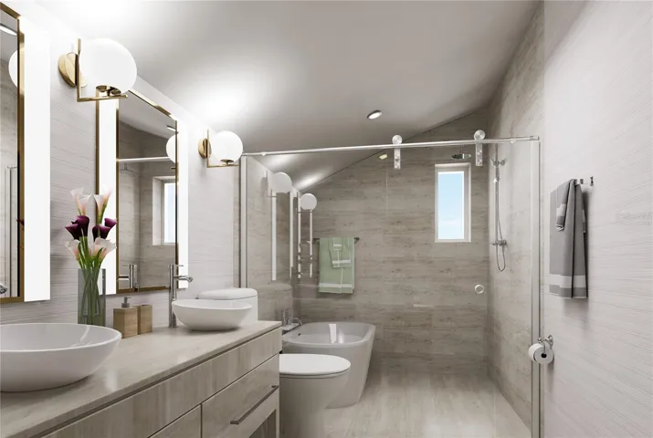 Bathroom- Virtually Staged