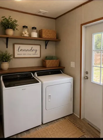 Laundry room Virtually Staged