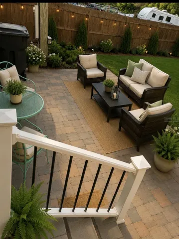 Back porch Virtually Staged