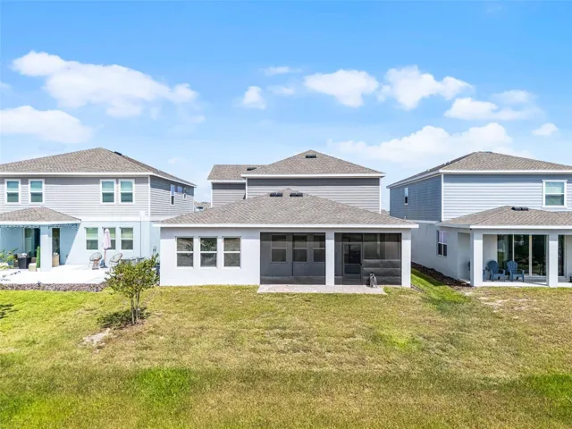 Rear view of home