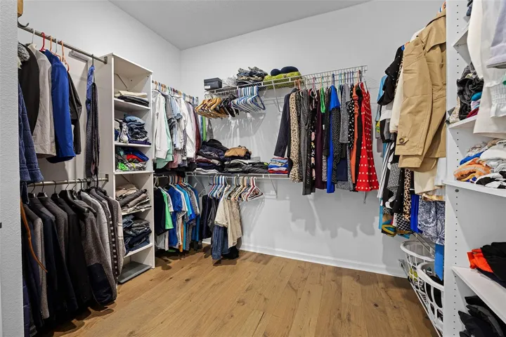 Walk-in closet with organization