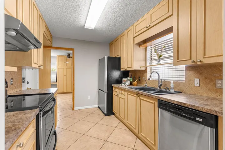 kitchen leading into BONUS office