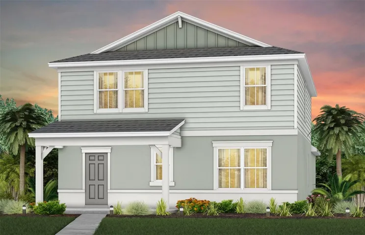 Exterior Design. Artistic rendering for this new construction home. Pictures are for illustrative purposes only. Elevations, colors and options may vary.