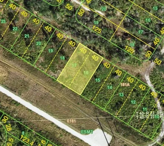 County map of lot