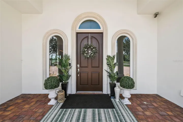 Front Door With Arched Windows
