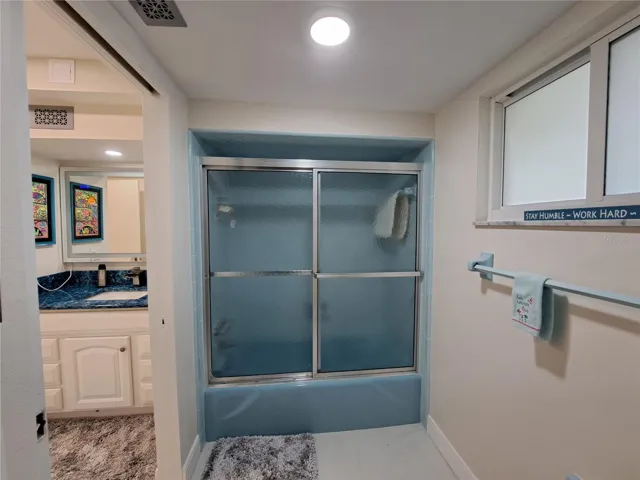 Guest Bathroom attached to Guest bedroom.
