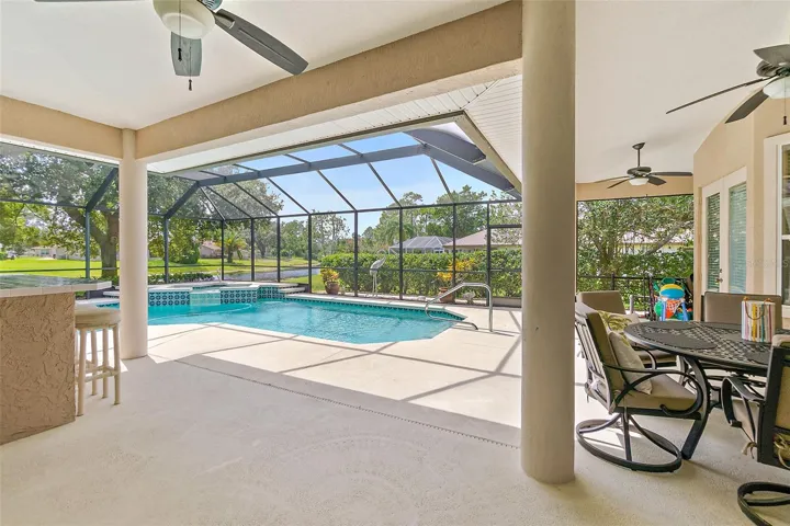 Huge covered patio
