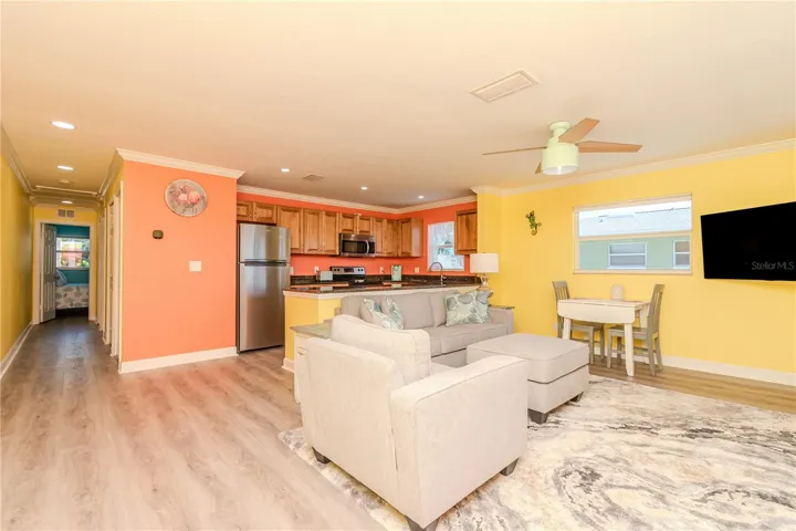 OPEN CONCEPT LIVING ROOM/DINETTE & KITCHEN