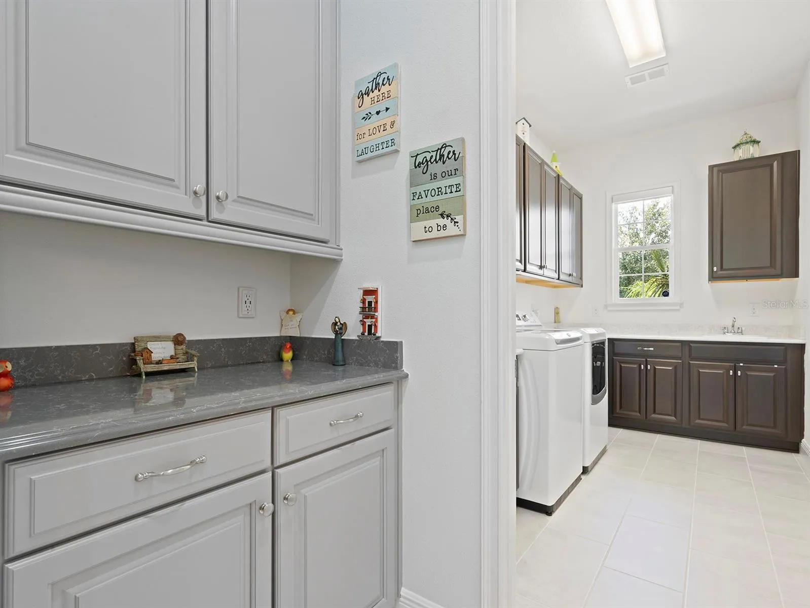butler's pantry and entry to laundry