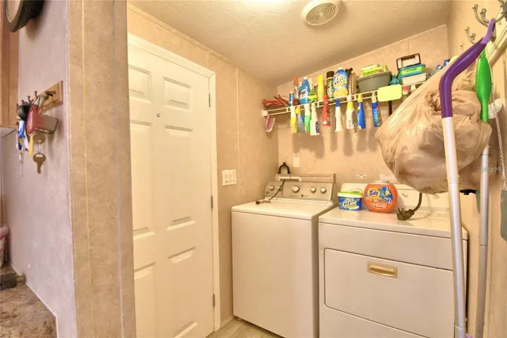 Inside Laundry room