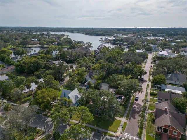 Arial view proximity to Spring Bayou Tarpon Springs