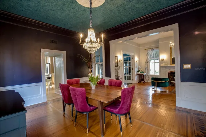 Pristine dining room