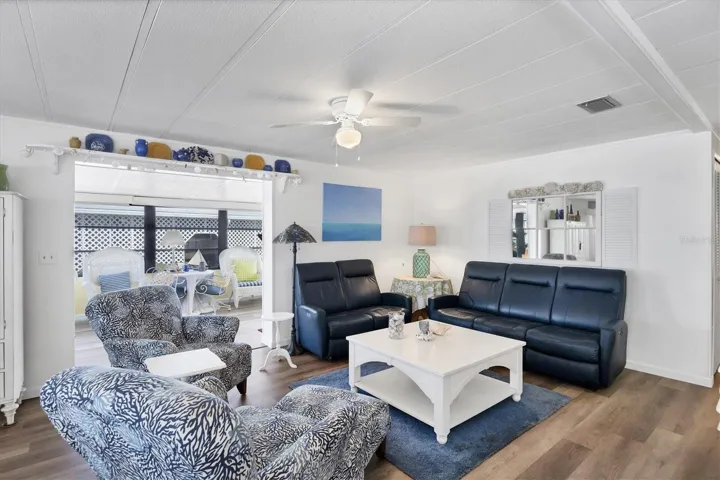 Living Room & Family Room in background.