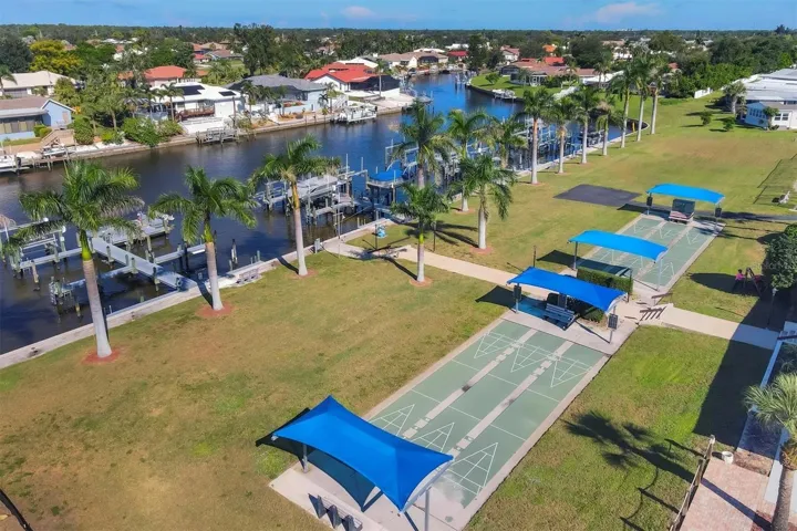 Boat Slips & Shuffleboard Courts.