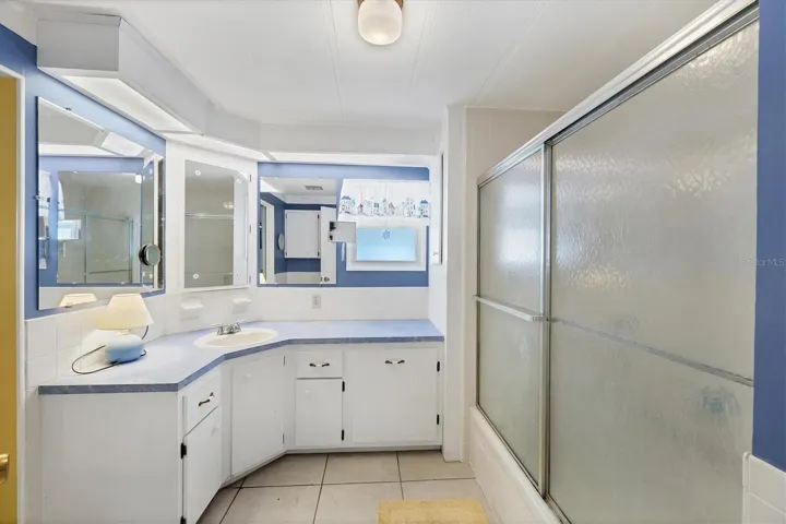 Guest Bath with Tub & Shower.