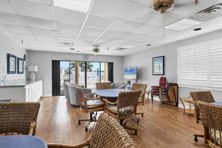 Card Tables in Rec room.