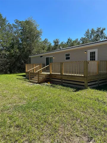 Completed back deck