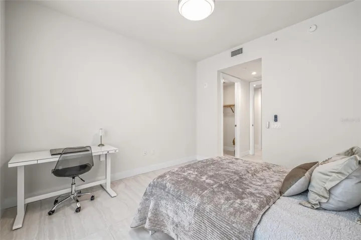 Bedroom #2 includes a spacious walk-in closet, providing good storage