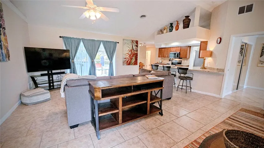 Open living room