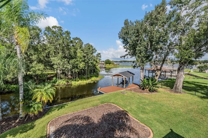 Views from Upstairs balcony! Owner owns the water rights behind the house!
