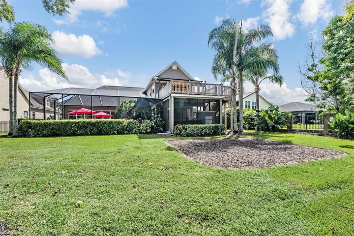 Large backyard