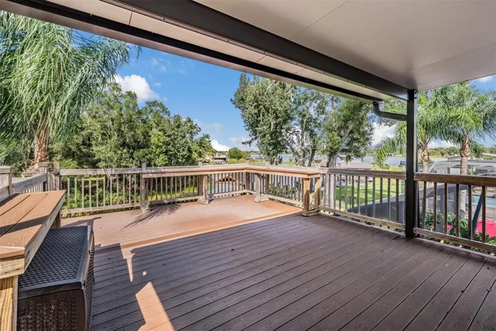 Undercover Trex upstairs balcony for the bonus/game room