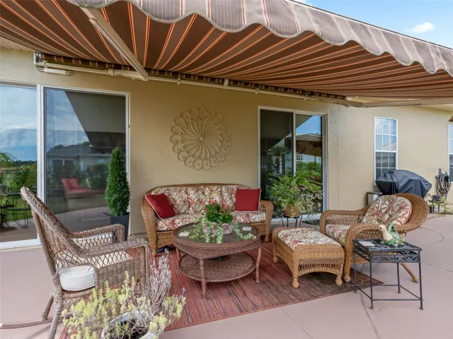 Remote controlled awning