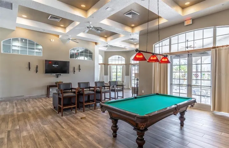 Community billiards room