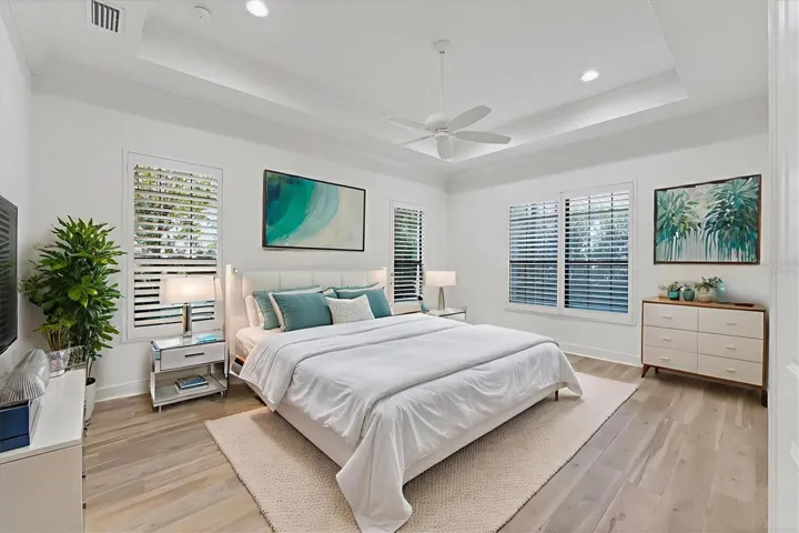 Virtually Staged Primary Bedroom