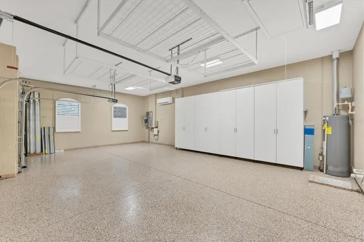 3 Car Air Conditioned Garage with Epoxy Floor