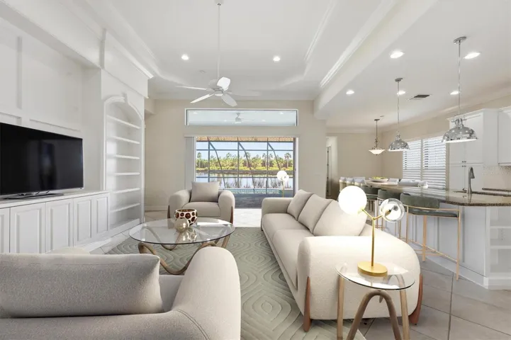Virtually Staged Great Room