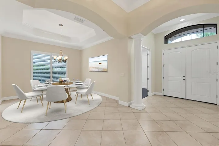 Virtually Staged Dining Room