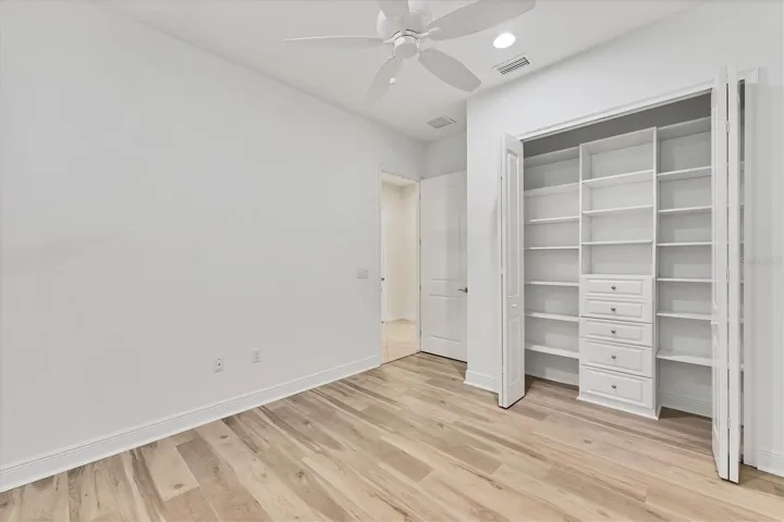 Guest Bedroom with Built-in Closet