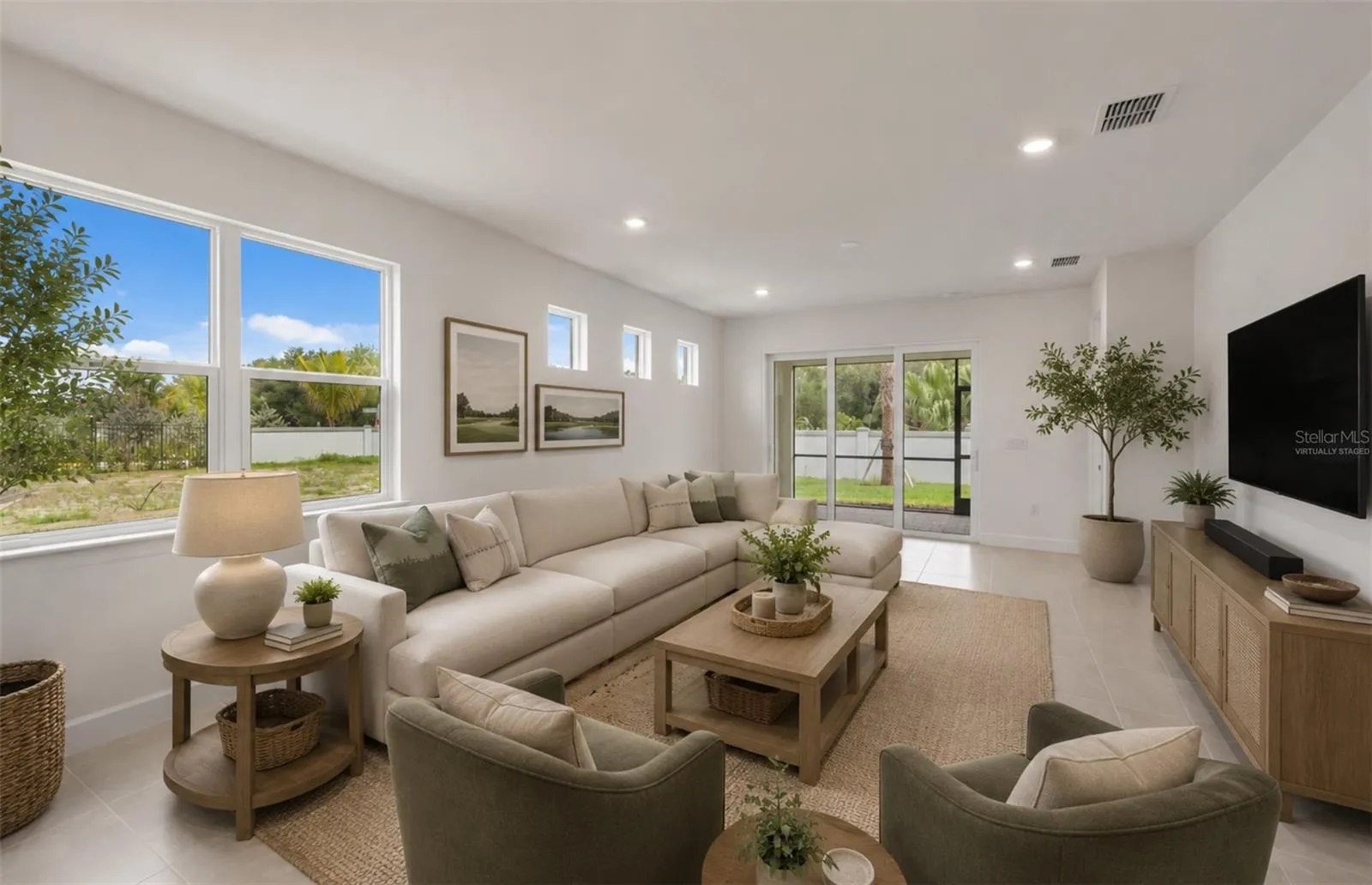 Virtually staged of actual home.