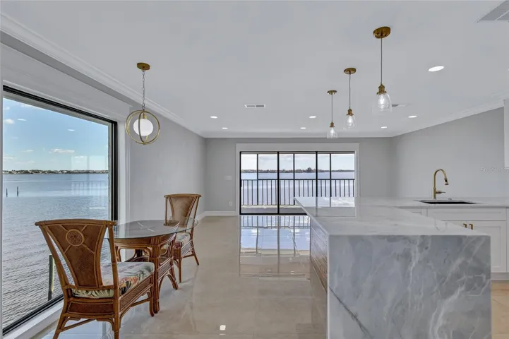 Waterfront views from every window