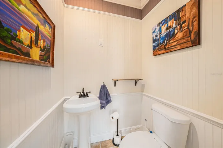 Half Bathroom off of Optional 4th Bedroom / Flex Room - 2231 Midway Island, Clearwater FL 33767