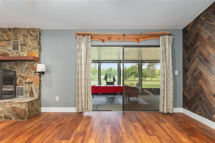 View from great room to screened Florida room